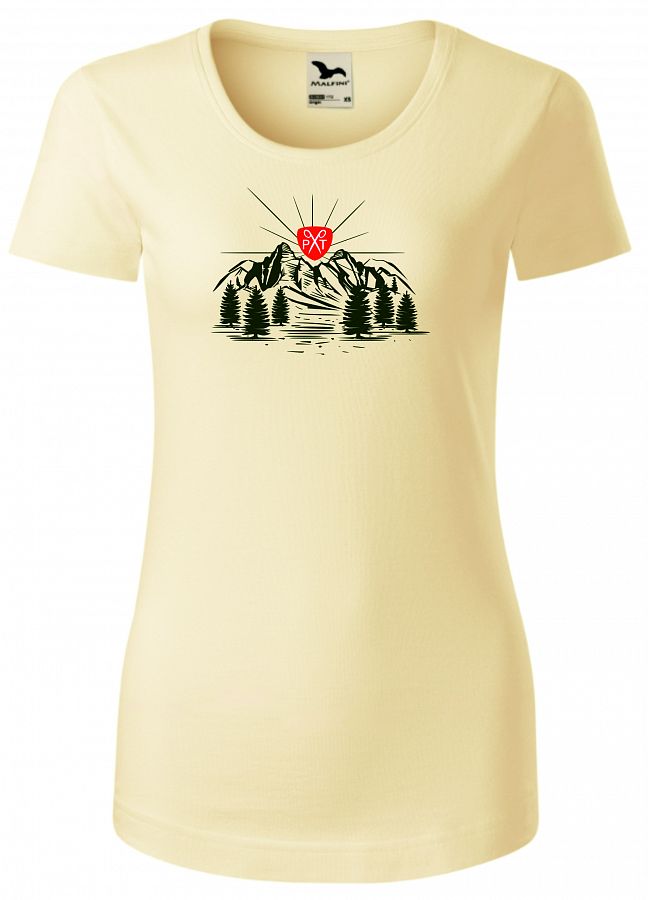 Dámské myslivecké tričko s přírodou PXT CREATIVE 172 mandlová vel. XL  - Obrázek Dámské myslivecké tričko s přírodou PXT CREATIVE 172 mandlová vel. XL  - Obrázek